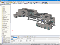 3D model obytného domu v programu RFEM (© JCR Estructural)