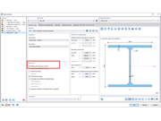 FAQ 005073 | Jak mohu deaktivovat zohlednění smykové tuhosti pro výpočet průřezu?