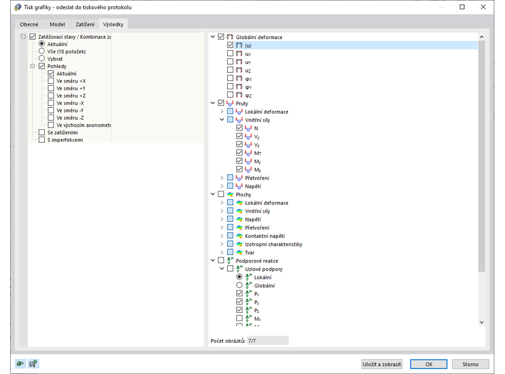 Vícenásobný tisk výsledků