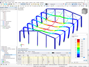 Vyhodnocení výsledků programu RSTAB 9 | Tiskový protokol simulace hliníkové konstrukce