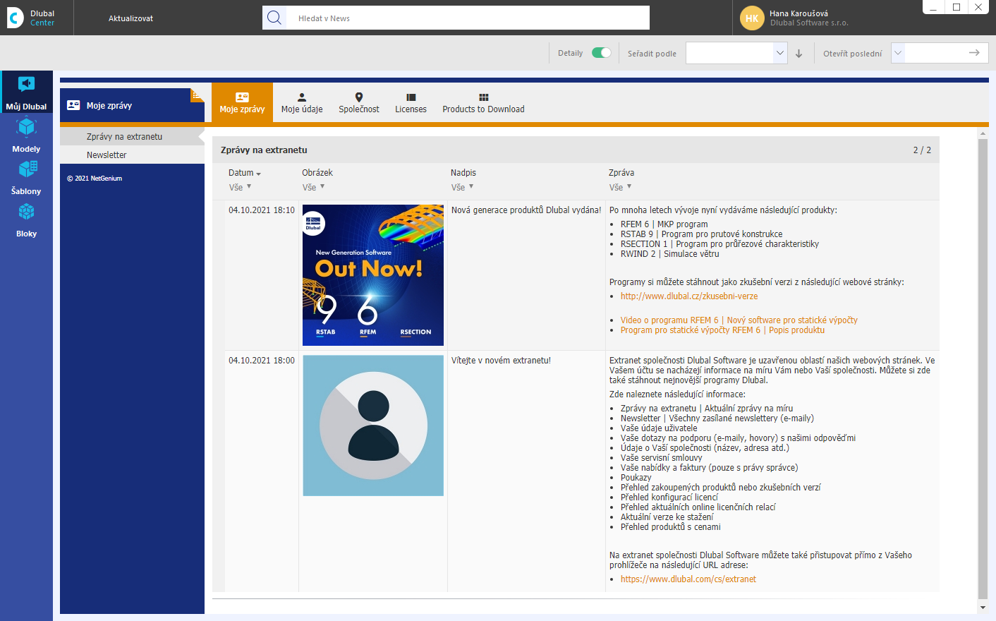 "Můj Dlubal" v Dlubal centru