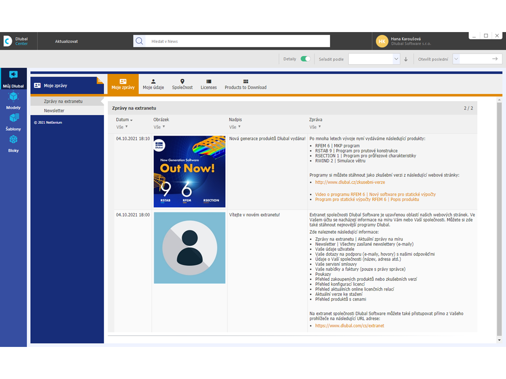 "Můj Dlubal" v Dlubal centru