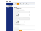 Uživatelské údaje v účtu Dlubal