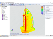 Plošné tlaky v programu RWIND pro přenos do programu RFEM