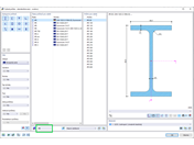 Databáze průřezů s vyhledáváním krátkých textů