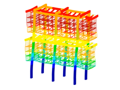 Animace globální deformace konstrukce v programu RFEM