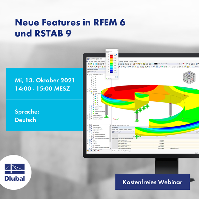 Nové funkce v programech RFEM 6 \n a RSTAB 9