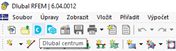 Tlačítko 'Dlubal centrum'