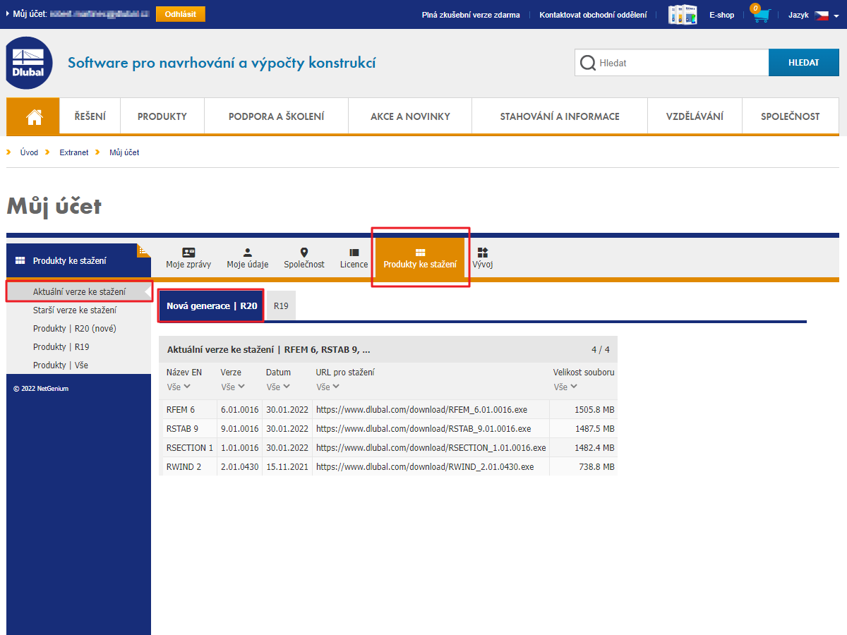 FAQ 005108 | Jak nebo kde si mohu stáhnout aktualizaci programů RFEM 5 nebo RFEM 6?