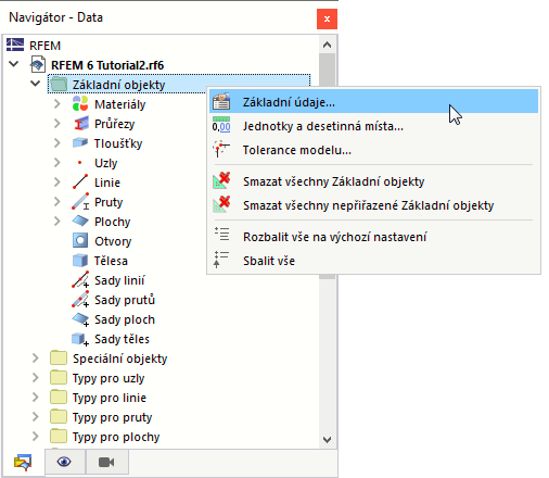 Úprava základních údajů z místní nabídky