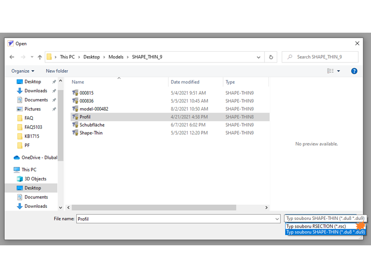 FAQ 005110 | Mohu importovat průřez vytvořený v SHAPE-THIN do programu RFEM 6 nebo RSTAB 9?