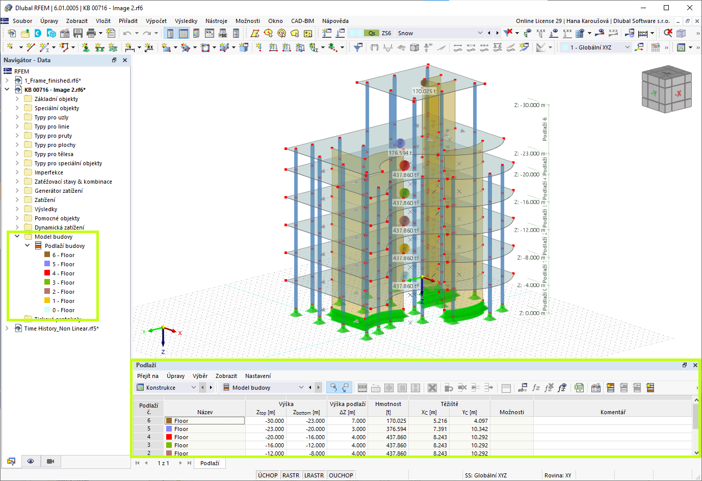 Addon Model budovy v programu RFEM 6