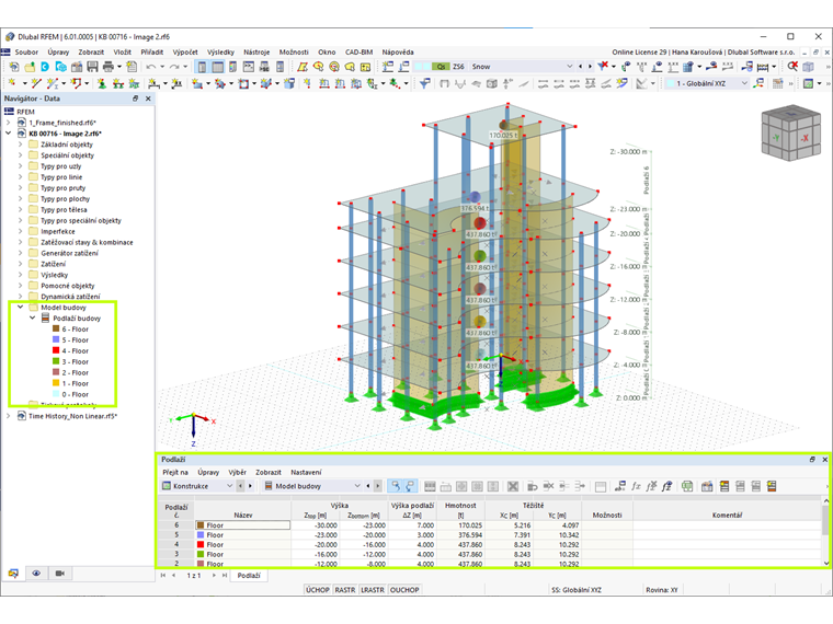 Addon Model budovy v programu RFEM 6