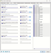 Dialog 'Nový model - Základní údaje', záložka 'Normy I'