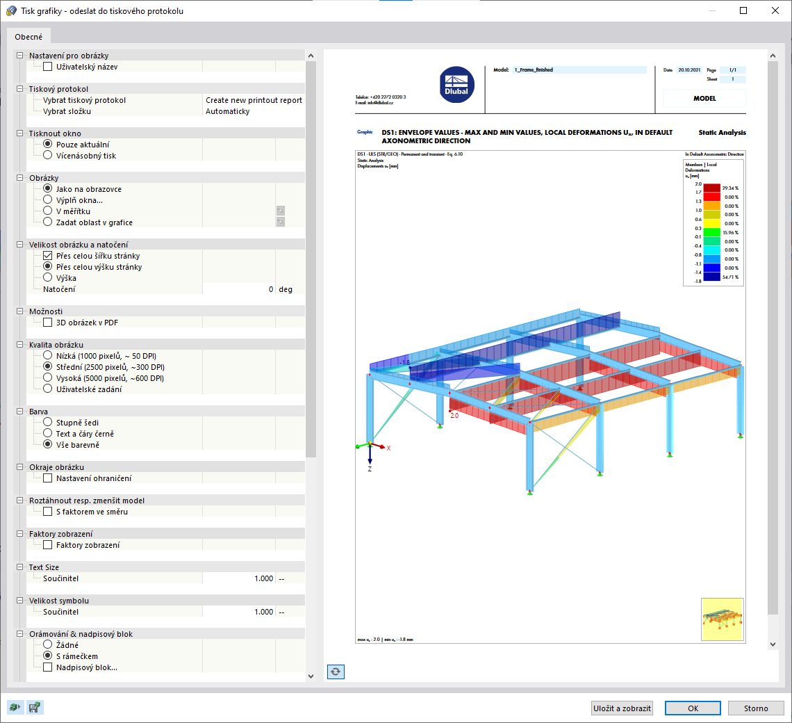 Nová možnost tisku grafiky s náhledem