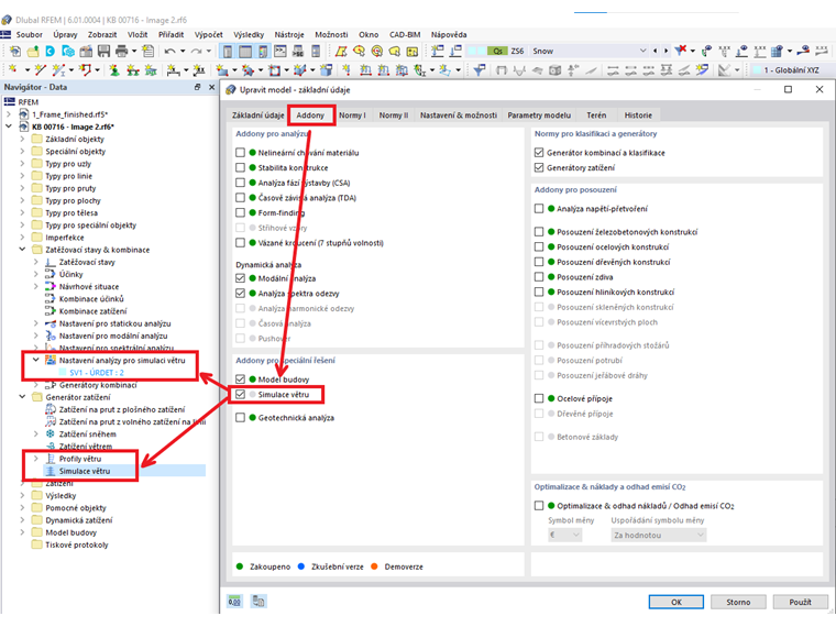 FAQ 005114 | Jak mohu otevřít RWIND pomocí generátoru zatížení v programech RFEM a RSTAB?