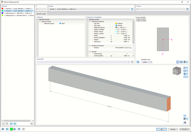 Dialog "Upravit zástupce"