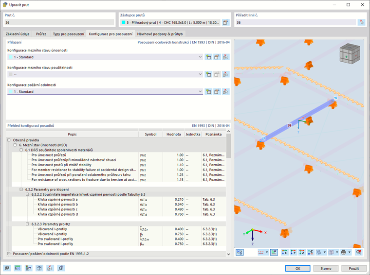 Přiřazení konfigurací pro posouzení
