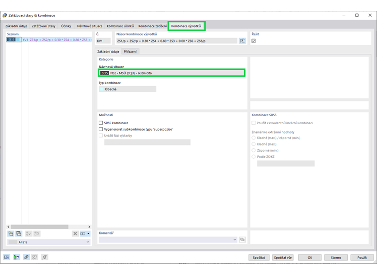 Kombinace výsledků k posouzení