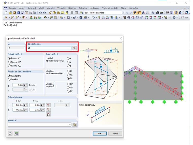 FAQ 005132 | Proč se mi volná zatížení na linii na určitých místech například po zkopírování nezobrazují úplně?
