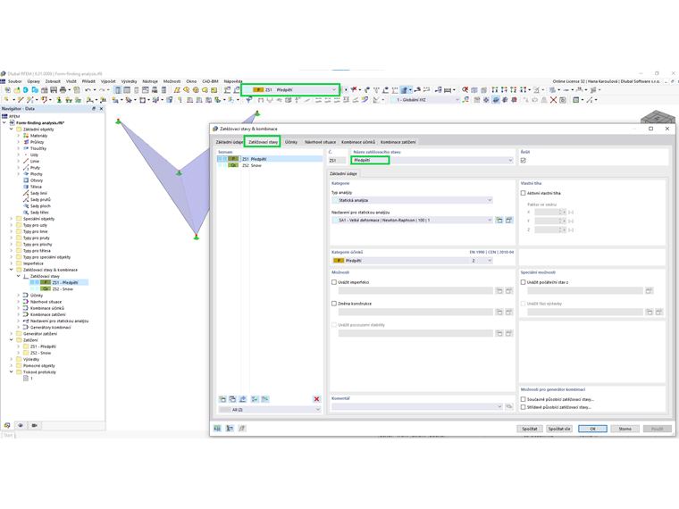 Zatěžovací stav Předpětí