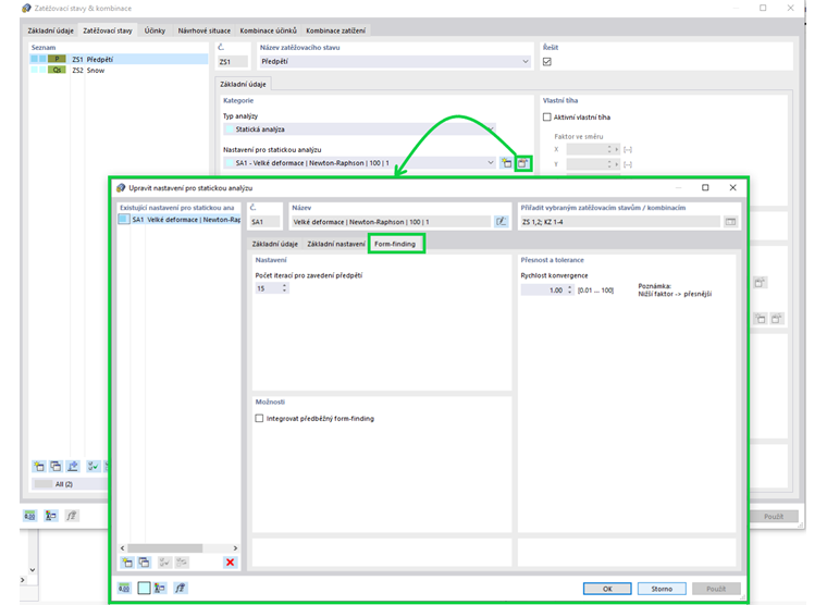 Nastavení pro statickou analýzu