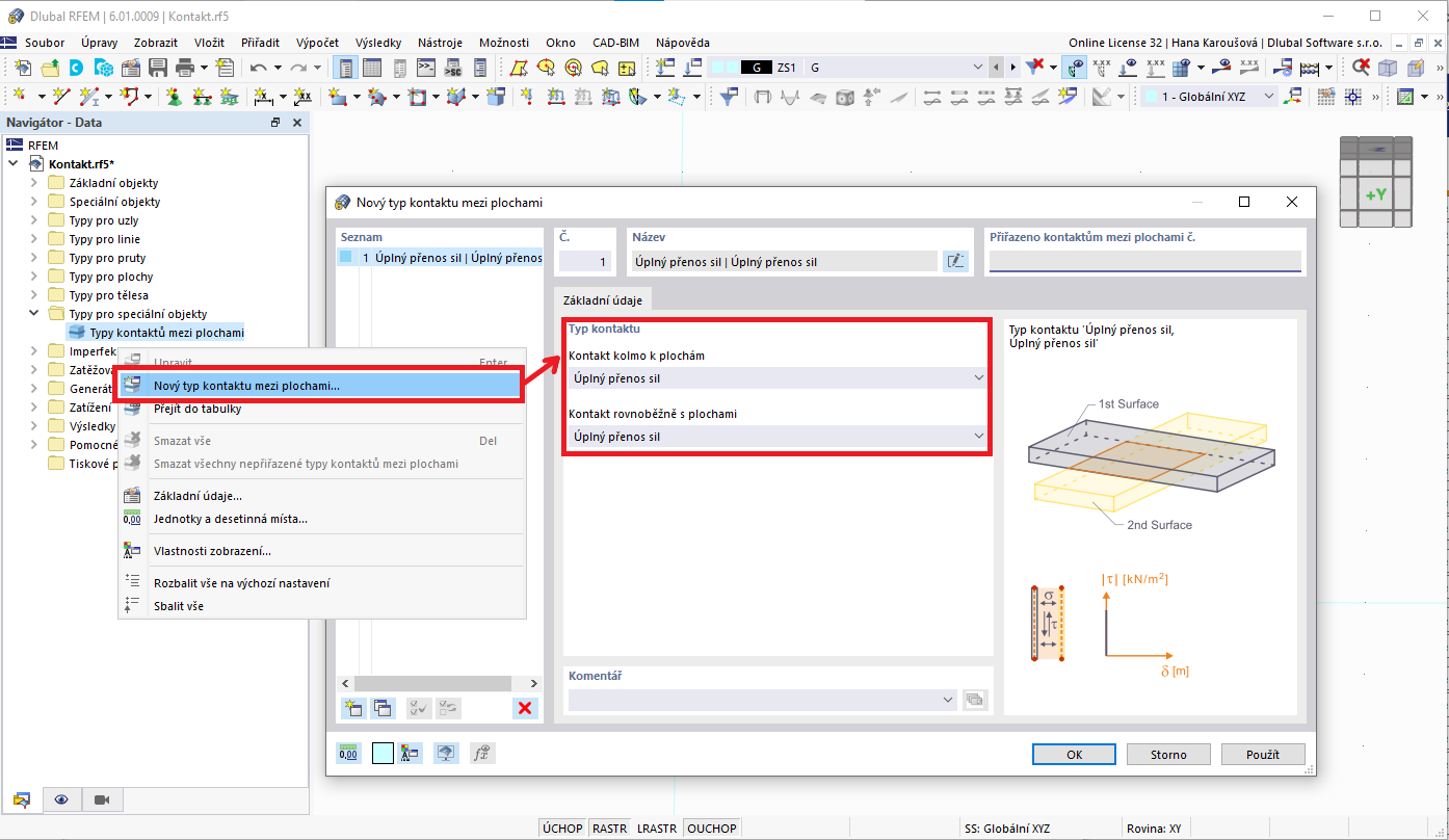 FAQ 005134 | Jaký je nejrychlejší způsob vytvoření kontaktu mezi dvěma plochami?