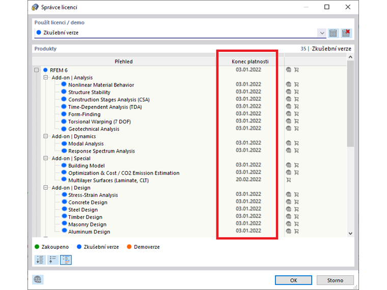 FAQ 005135 | Der Testzeitraum meiner Testversion von RFEM 6 / RSTAB 9 ist leider bereits abgelaufen. Wie kann ich weiterhin neue Dlubal Produkte testen?