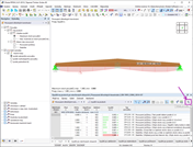 Výsledky ze statického výpočtu dřevěných prutů s proměnným průřezem a zakřivením pomocí softwaru pro statickou analýzu.