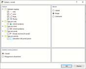 Dialog ' Vybrat v rovině '