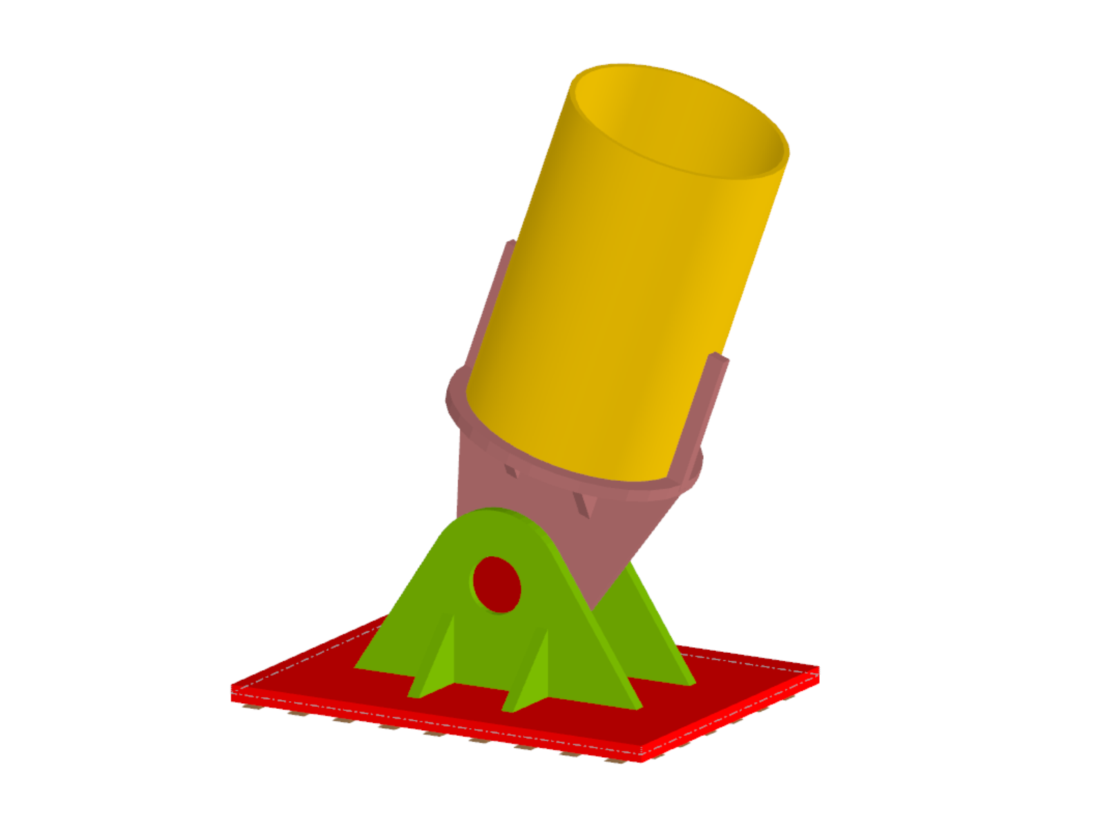 Kloubové uložení ocelového sloupu