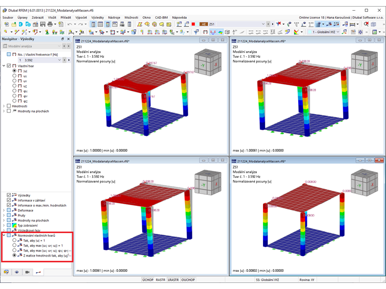 FAQ 005159 | Kde mohu v programu RFEM 6 / RSTAB 9 upravit normování vlastního tvaru?