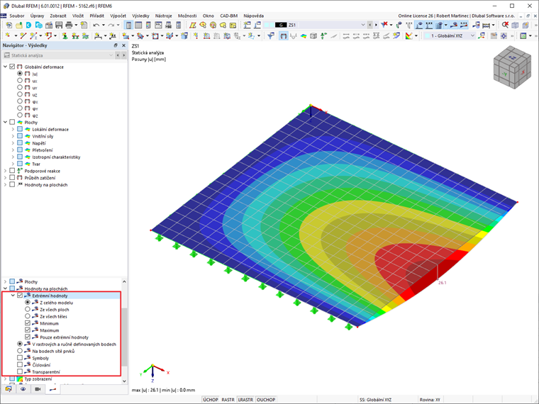 FAQ 005162 | Mám aktivované hodnoty na plochách. Jak mohu zobrazit například pouze extrémní hodnoty?