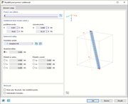 Rozdělení prutu ve vzdálenosti od počátku prutu