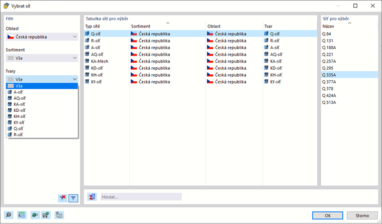Vybrat podložku v knihovně