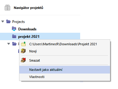 Otevření místní nabídky projektu