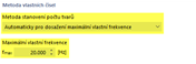 Definujte maximální vlastní frekvenci