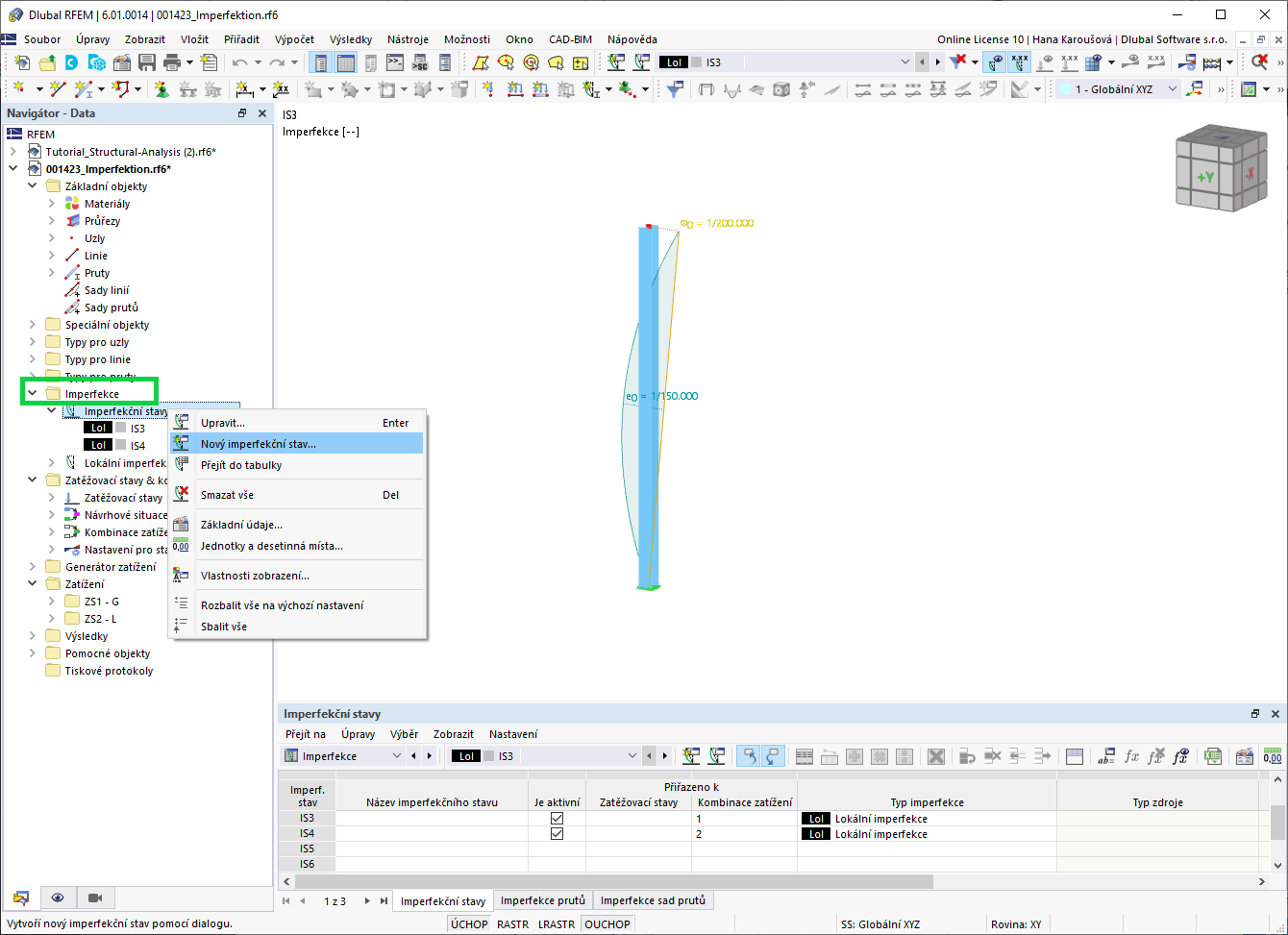 Nový imperfekční stav
