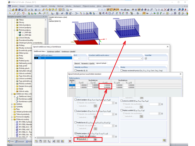 FAQ 005179 | Chtěl bych zadat vysokou konstantu tuhosti. Je to možné?