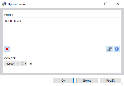 Dialog ' Upravit vzorec '