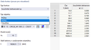 Vybrat typ objektu: Tloušťka nebo Průřez
