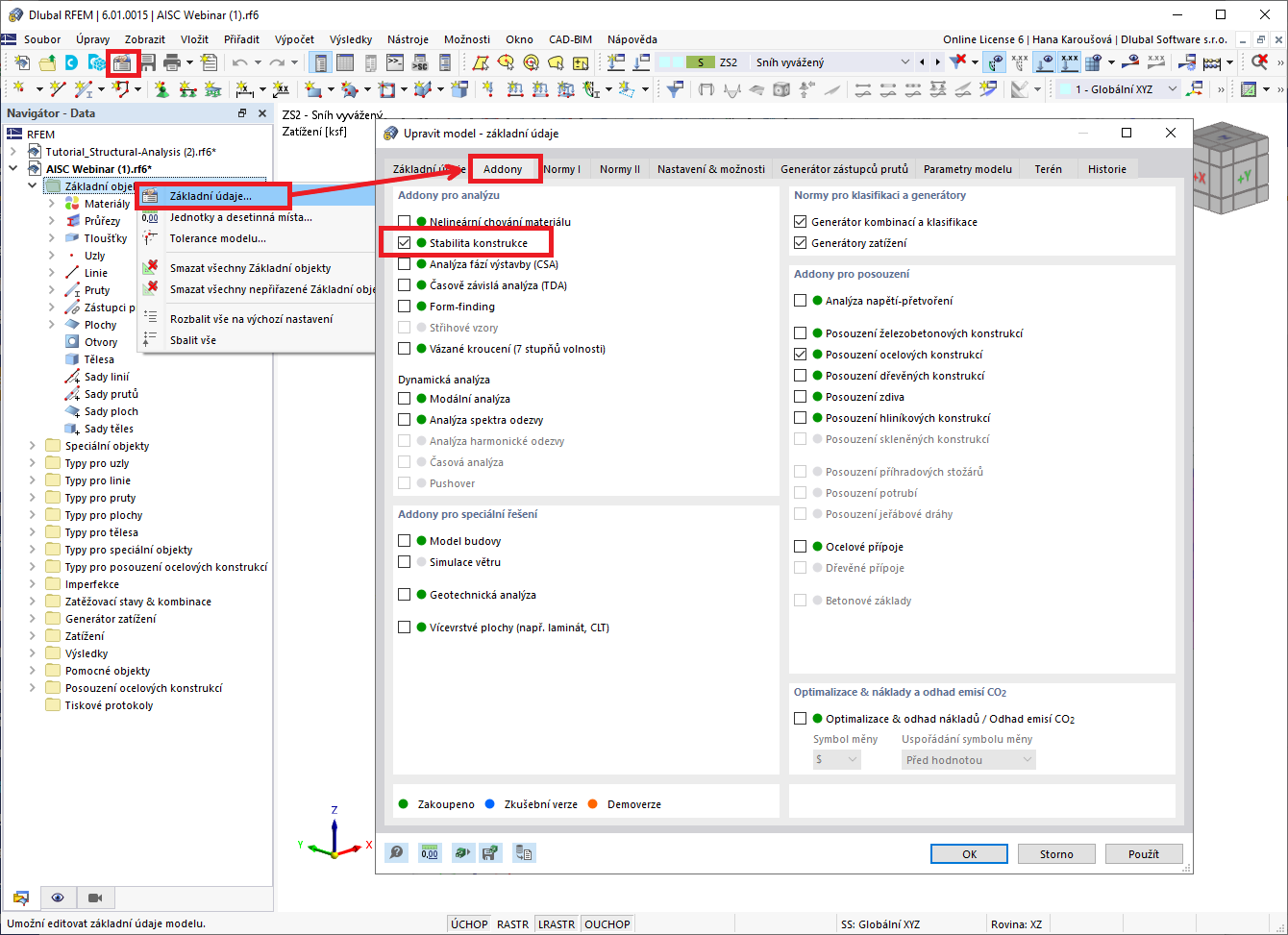 FAQ 005185 | Jak mohu v programu RFEM 6 vytvořit imperfekce na plochách na základě rozhodujícího vlastního tvaru?