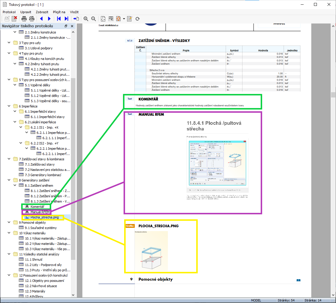 Import obrázků, textů a PDF dokumentů do tiskového protokolu