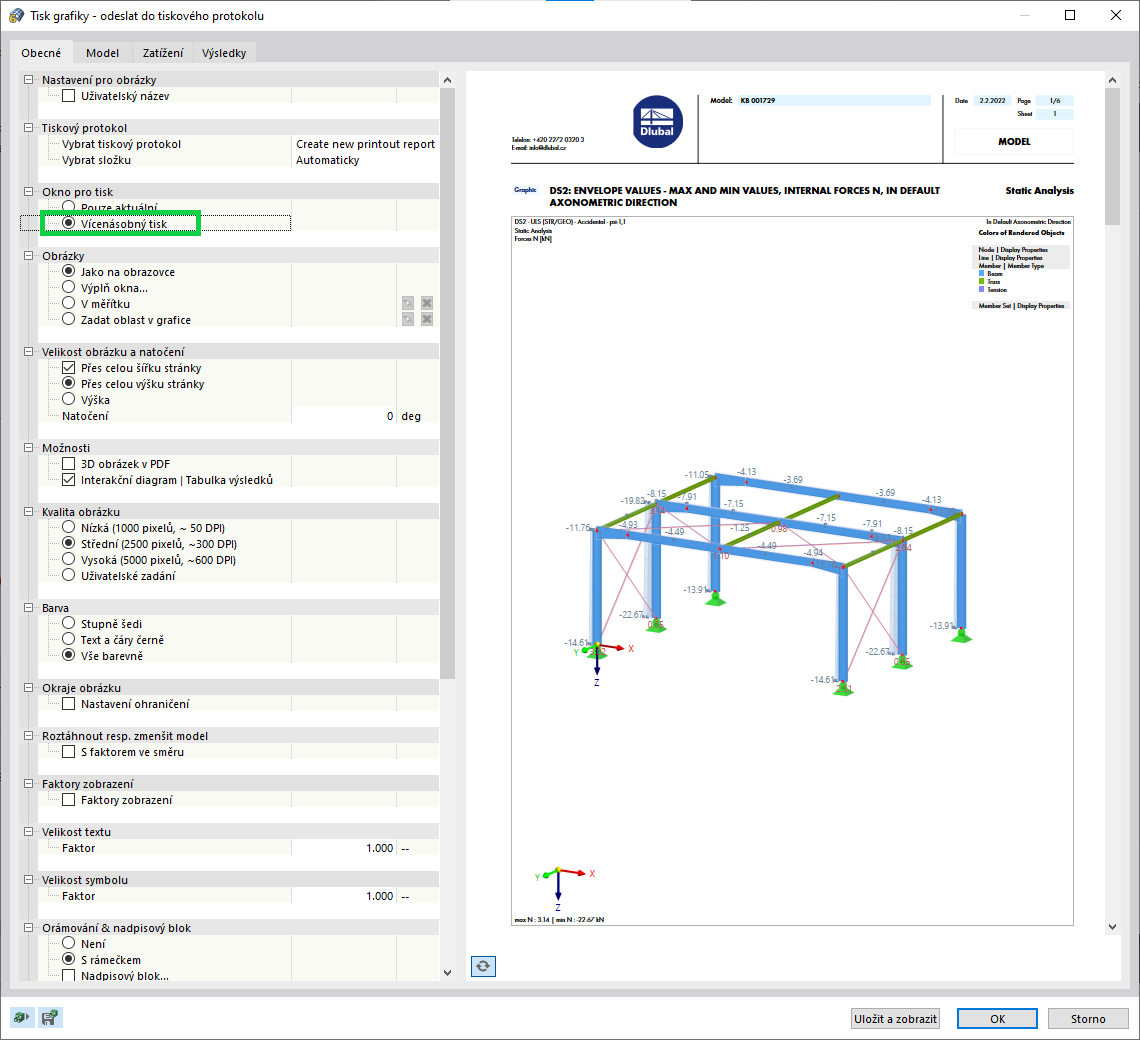 Vícenásobný tisk obrázků