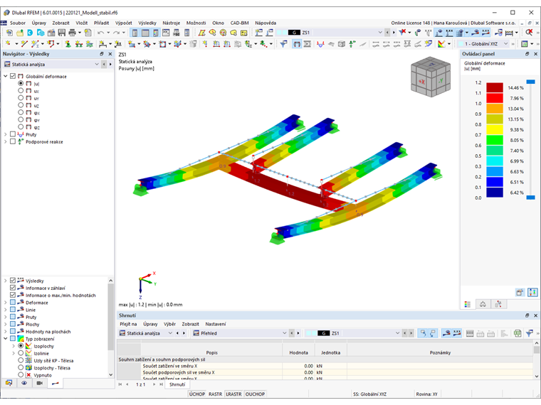 FAQ 005191 | Můj model v programu RFEM 6 je nestabilní. Jak to mohu opravit?