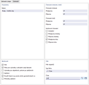 ' Hlavní záložka ' pro vnitřní síly prutů