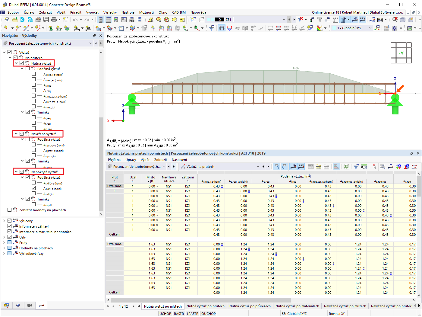 FAQ 005194 | Umí addon Posouzení železobetonových konstrukcí pro RFEM 6 automaticky navrhnout výztuž prutů a ploch?