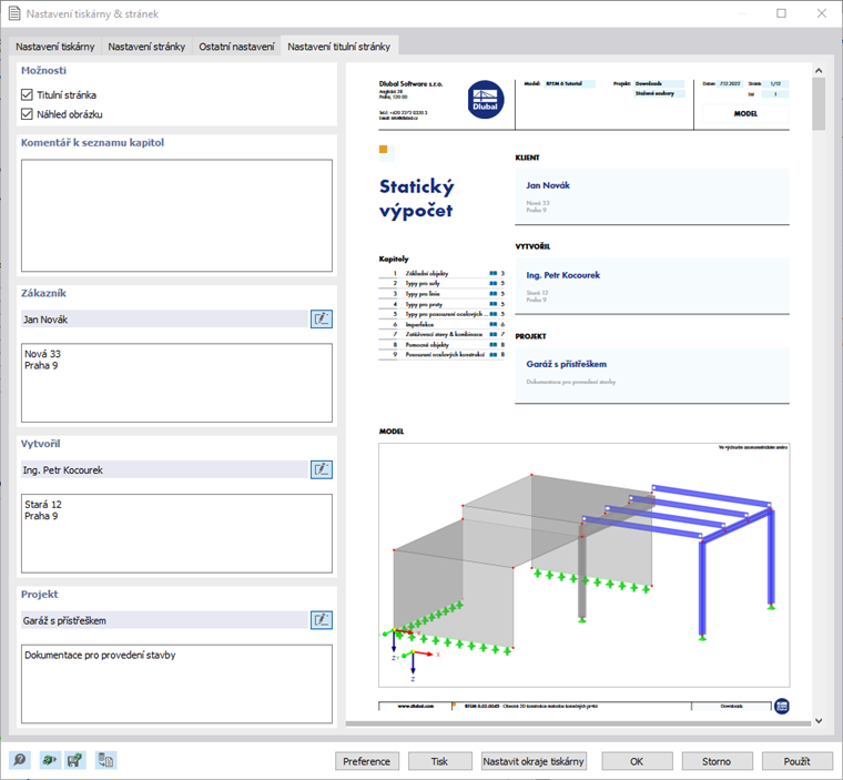 Úprava titulní stránky