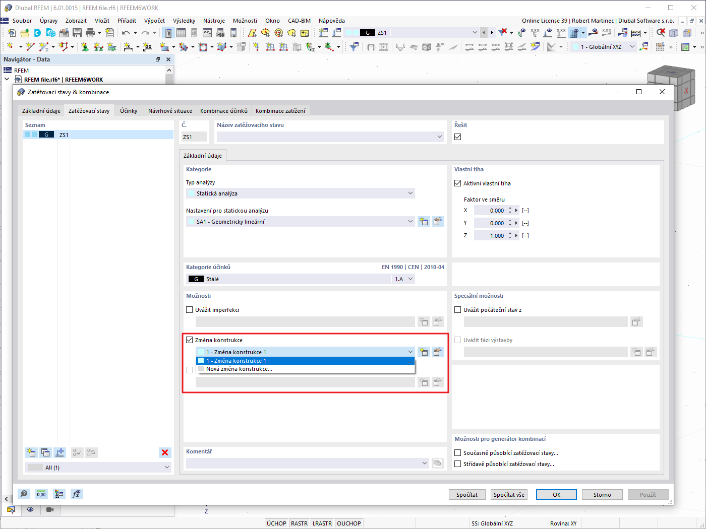 FAQ 005201 | Jak mohu v programu RFEM 6 a RSTAB 9 změnit tuhost určitých prutů pomocí součinitele?