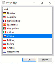 Výběr jazyka tiskového protokolu